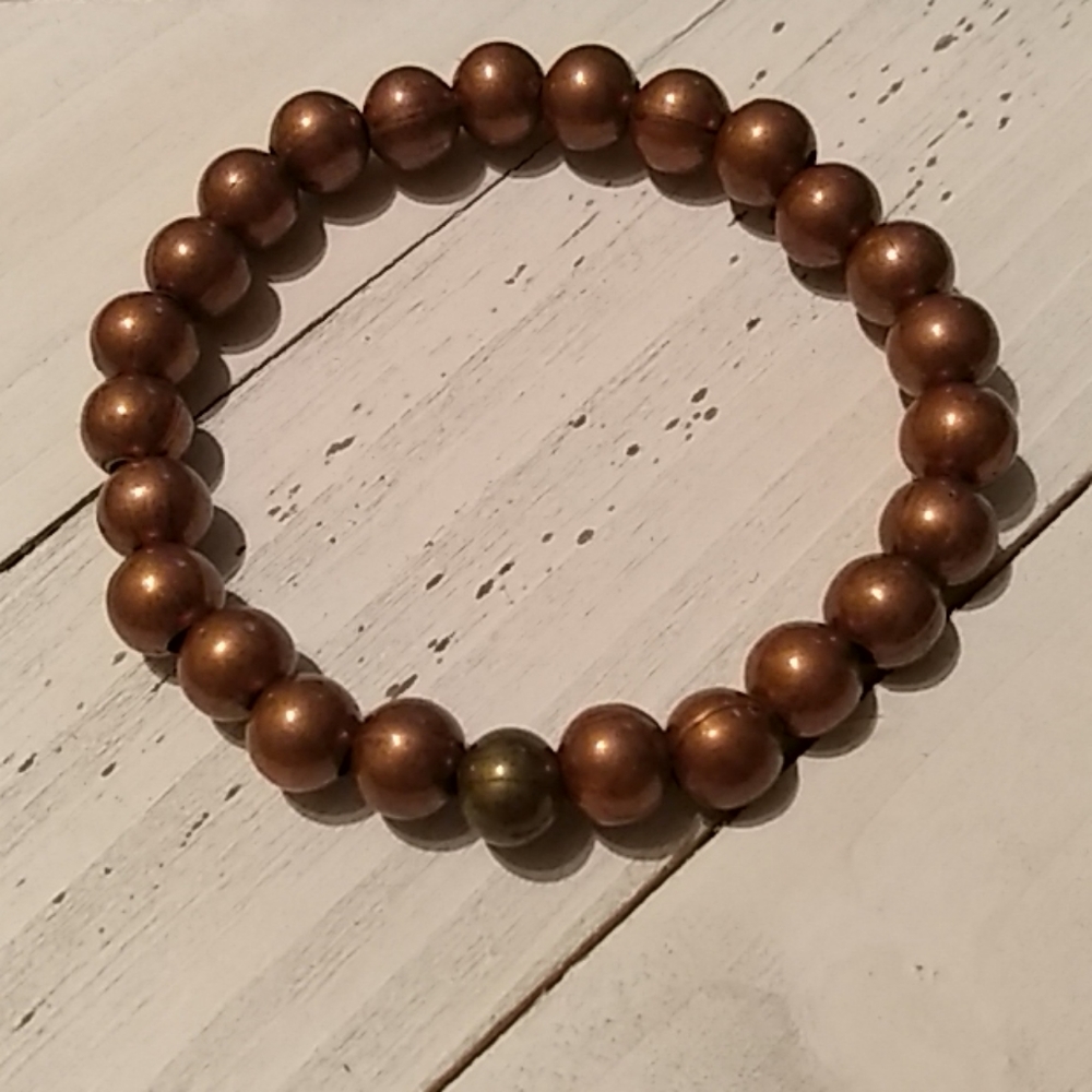 Copper and Brass Metal Bracelet